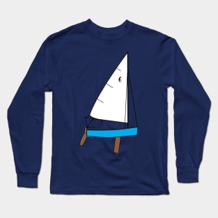 Penguin Dinghy Sailboat Long Sleeve T-Shirt